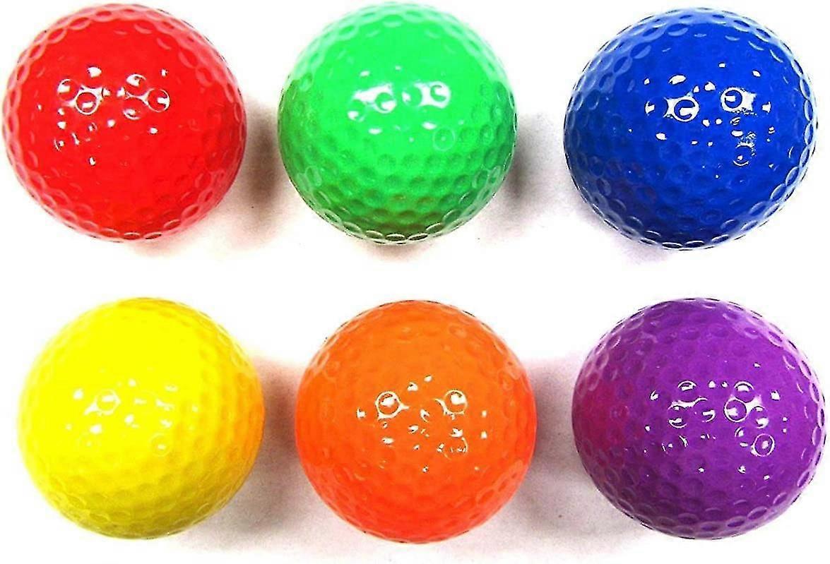 Mixed Colored Golf Ball, Driving Range Golf Balls,golf Practice Ball(six Color)