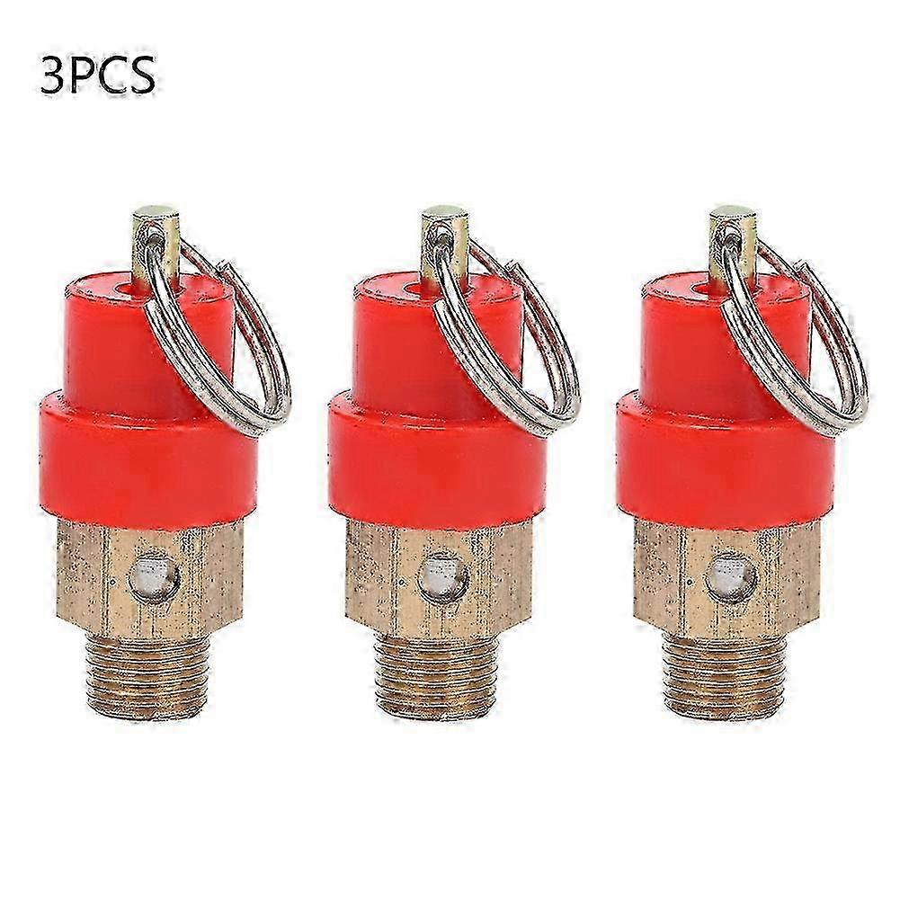 3pcs 8KG Pressure Release Valve Regulator for Air Compressor (G1/8')