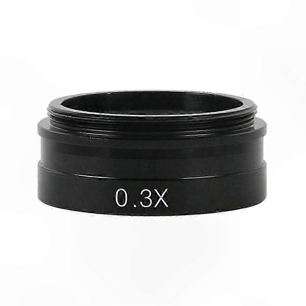 Microscope Auxiliary Objective 0.3x Barlow Lens with 42mm Thread for 10a 120x 180x 300x Magnification