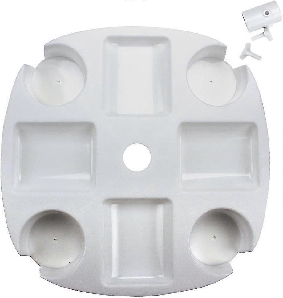 Cup Holder Beach Umbrella Tray - Plastic Patio Table & Pool Accessories