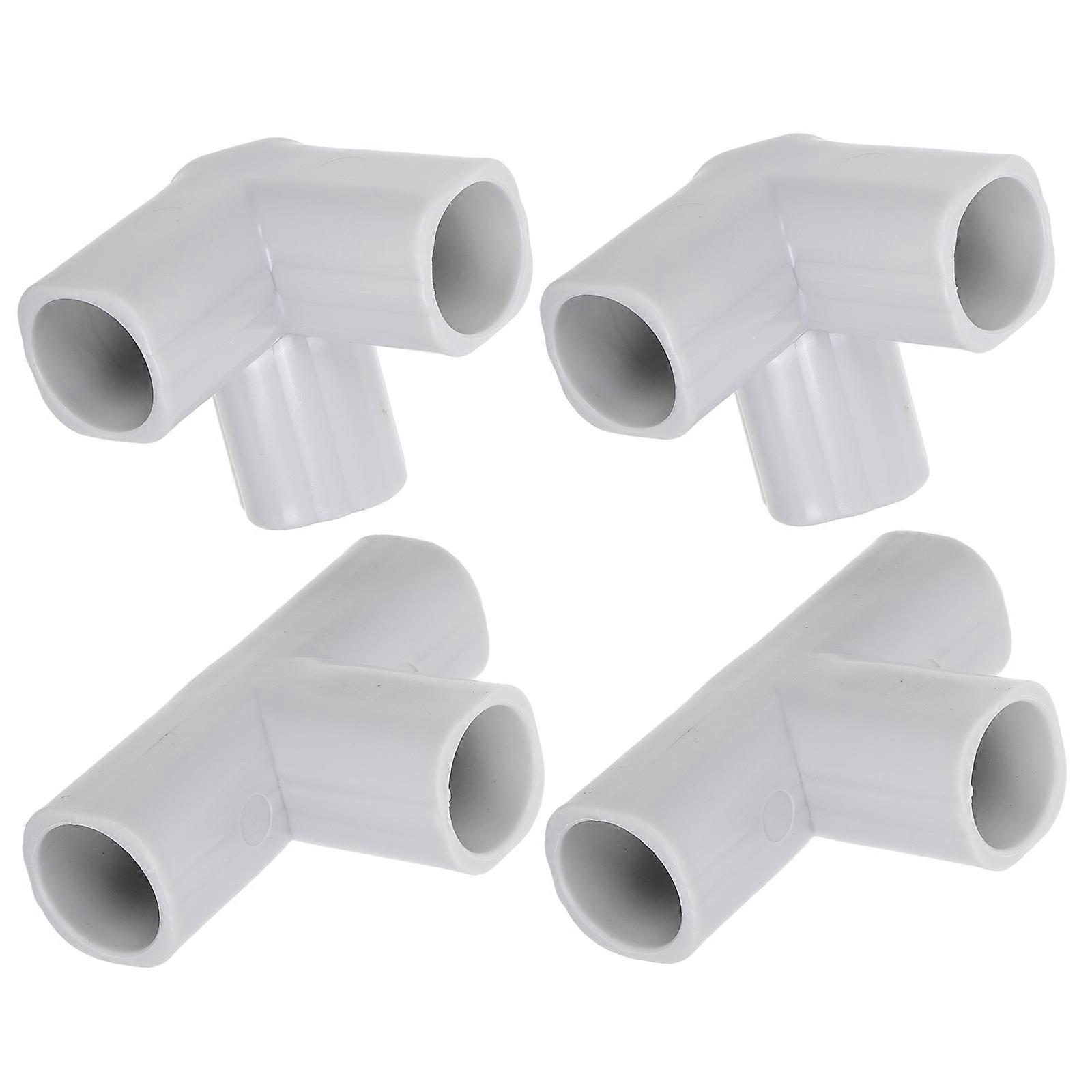 Light Grey 3-Way Connector Parts for Play Yard 4Pcs Set