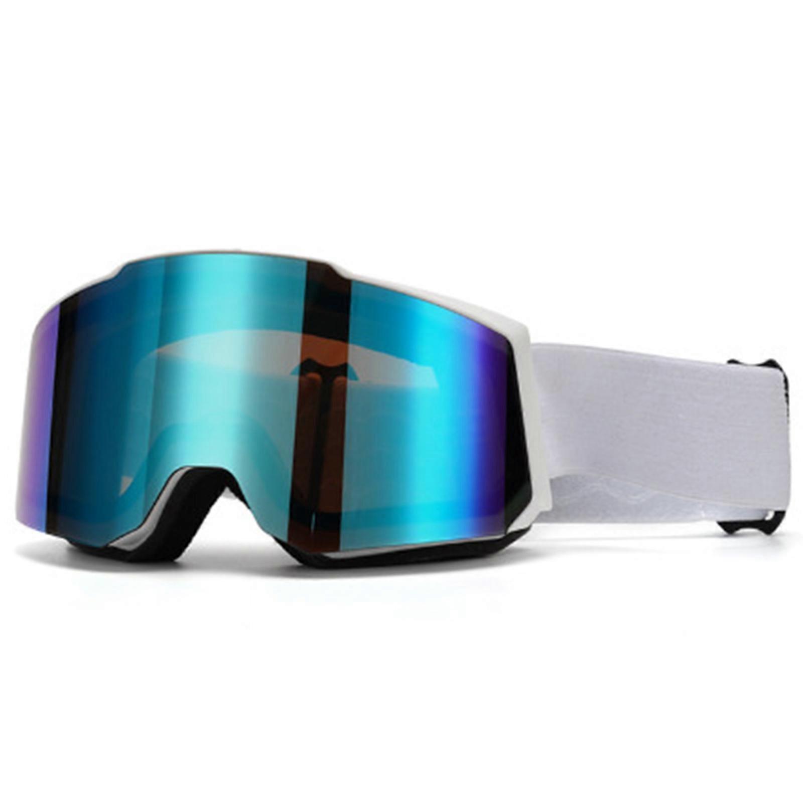 Multifuntional Ski Goggle with Impact Resistant Frame Wide View Lens Winter Sports Glasses for Alpines Activity Multicolor