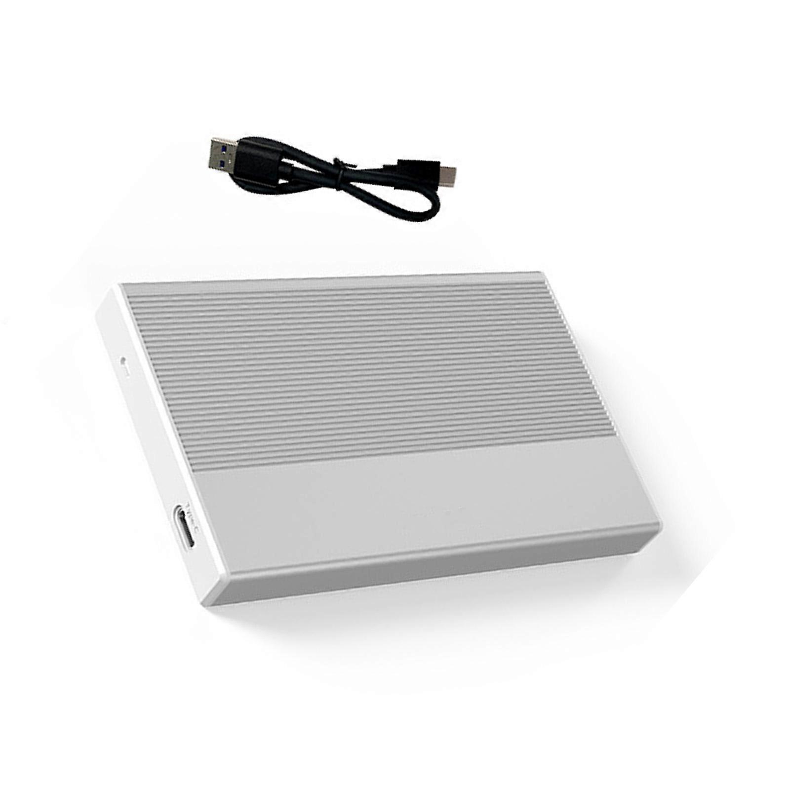 USB3.0 External Enclosure For 2.5Inch Satas Ssds HDD With 5Gbps Speed Aluminum Alloy Case Universally Compatibility  Silver