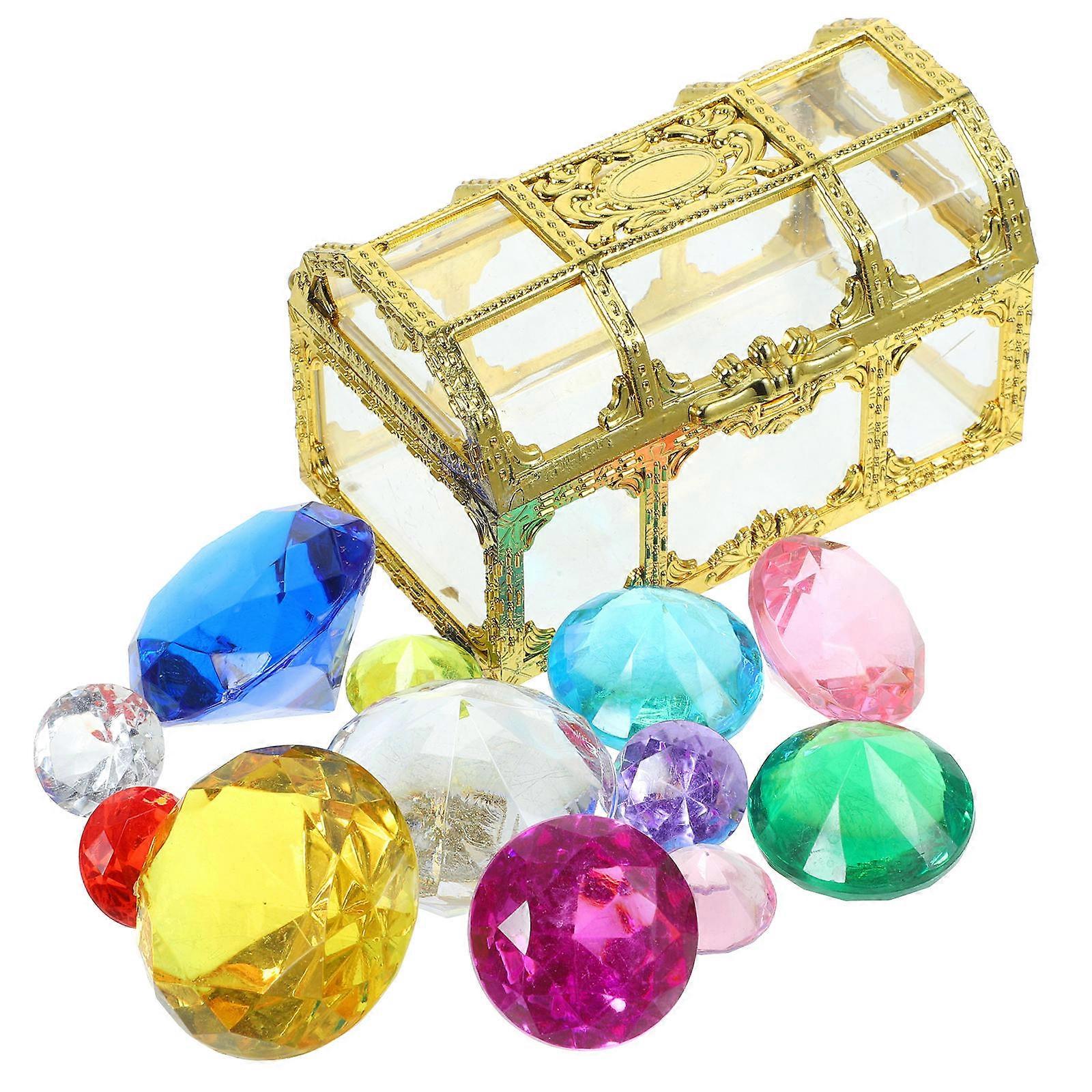 Seeking Treasure Toys Gem Pool Toys for Summer Fun 1Set Colorful Gems