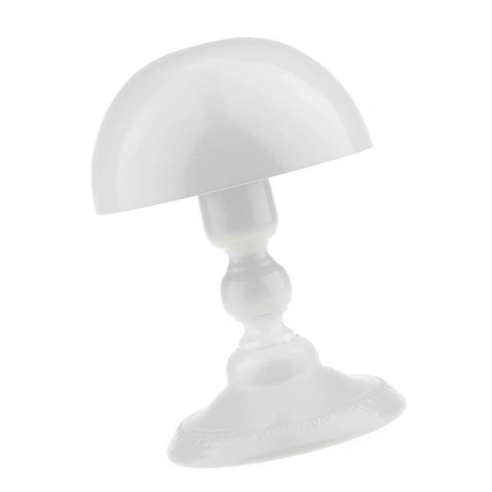 Decorative Metal Caps Shelf Holder Hat Rack For Multiple Caps Display Iron Construction  White