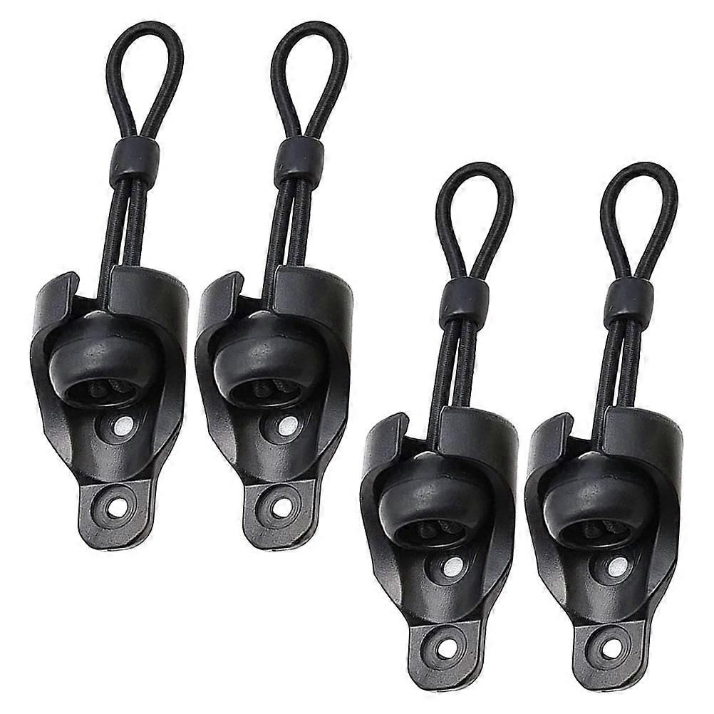 Black Roller Blind Bungee Cord Lock Kit for 1Set Windproof Use
