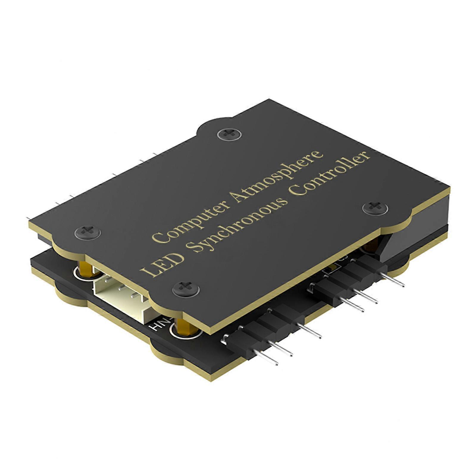 5V 3-PIN ARGB Lüftersteuerung Splitter Controller Motherboard ARGB Lüfter LED Atmosphärenlicht Synchronsteuerung für PC Mehrfarbig