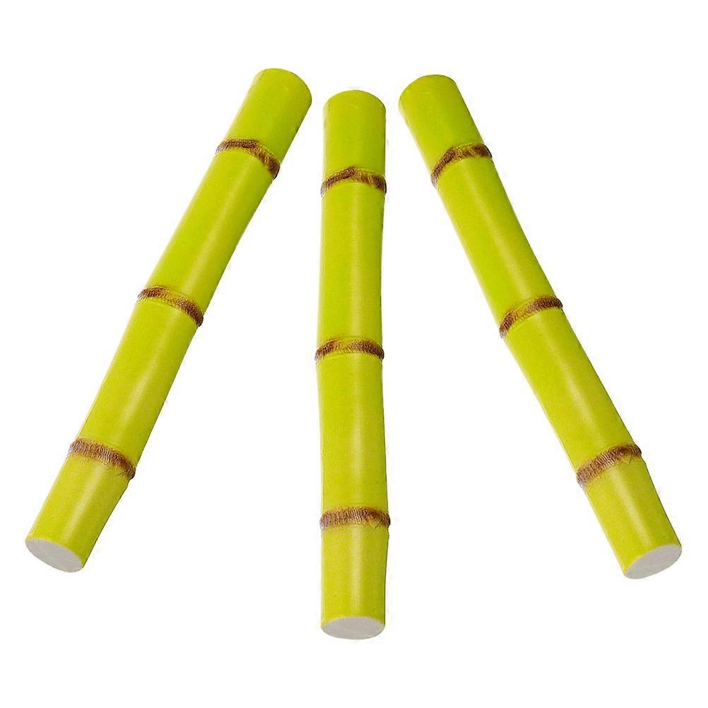 Simulation Artificial Fruits Sugarcane for Decoration 3Pcs Plastic Home Props