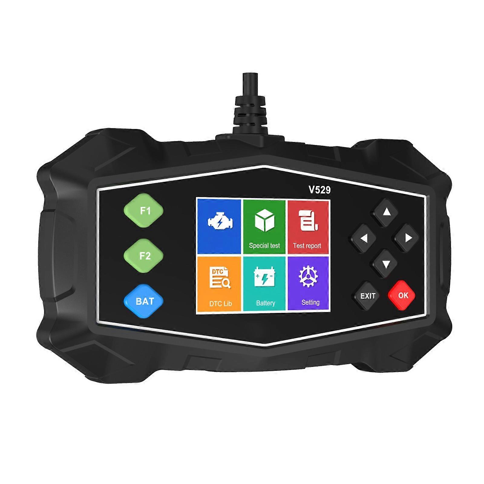 Multifunctional OBD2 Car Scanner Tool With Real Time Engine Carbon Deposit Detection For 12V Vehicles Engine Maintenance Multicolor