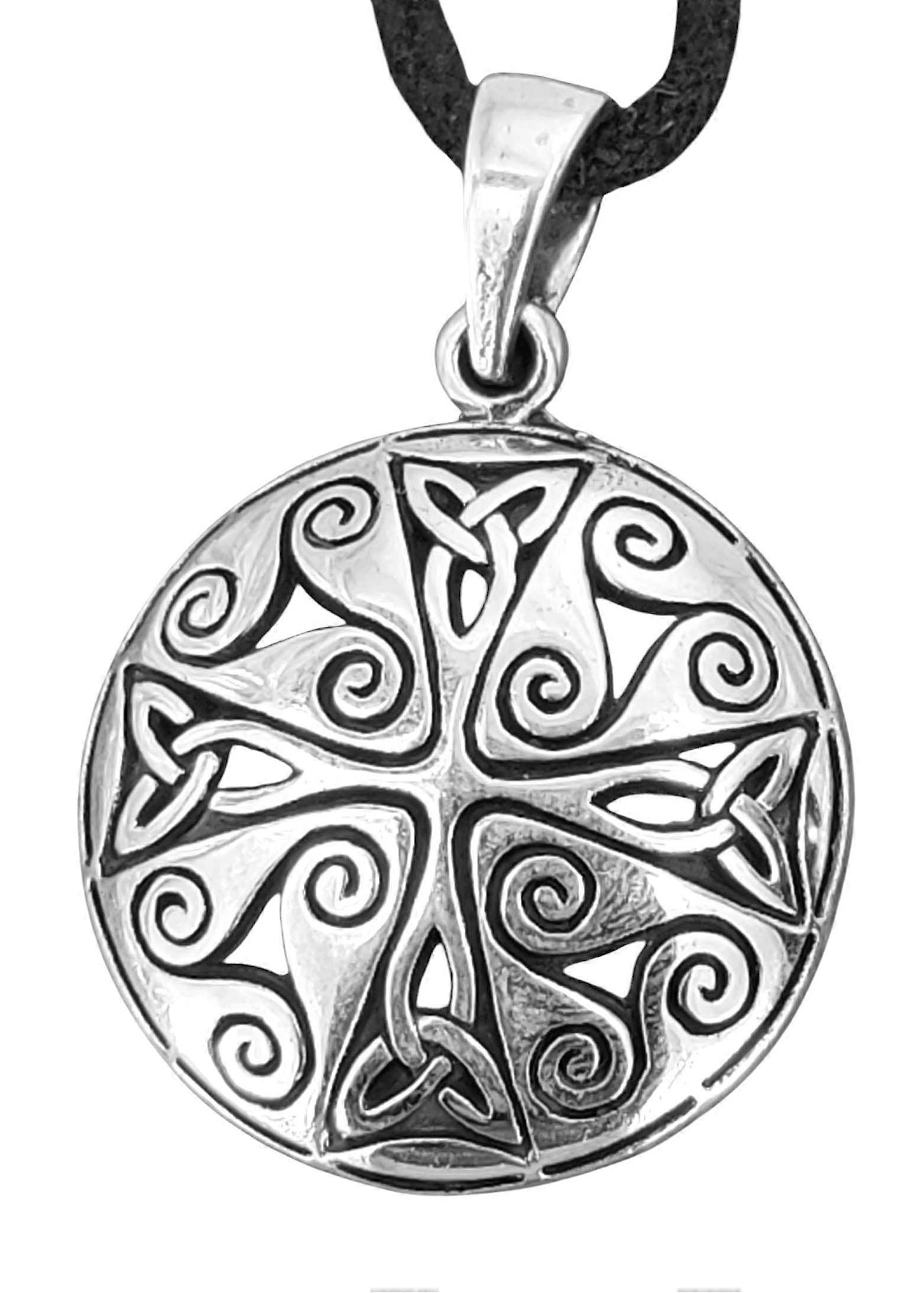 Triskèle 25 avec chaîne panier - Argent