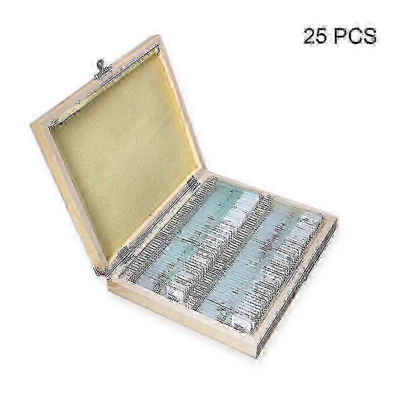 Microscope Slides 25/50/100 Pcs Kids Plastic Prepared Microscope Slides