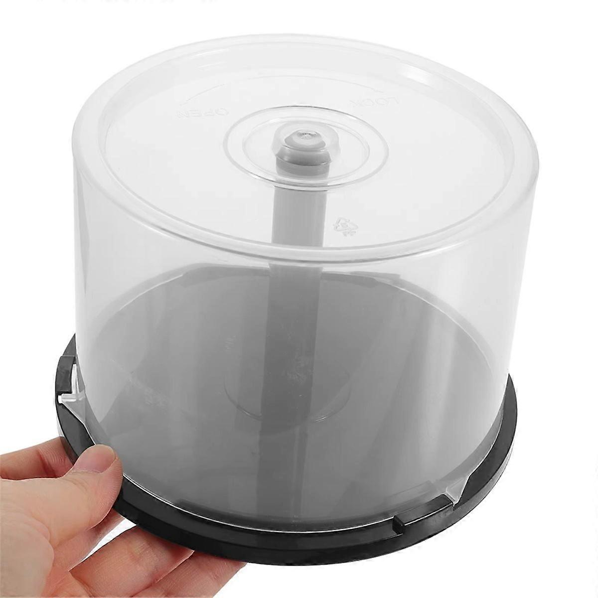 1pcs Large Capacity CD/DVD Storage Container Clear Plastic DVD Holder Compact Disk Organizer Space-S