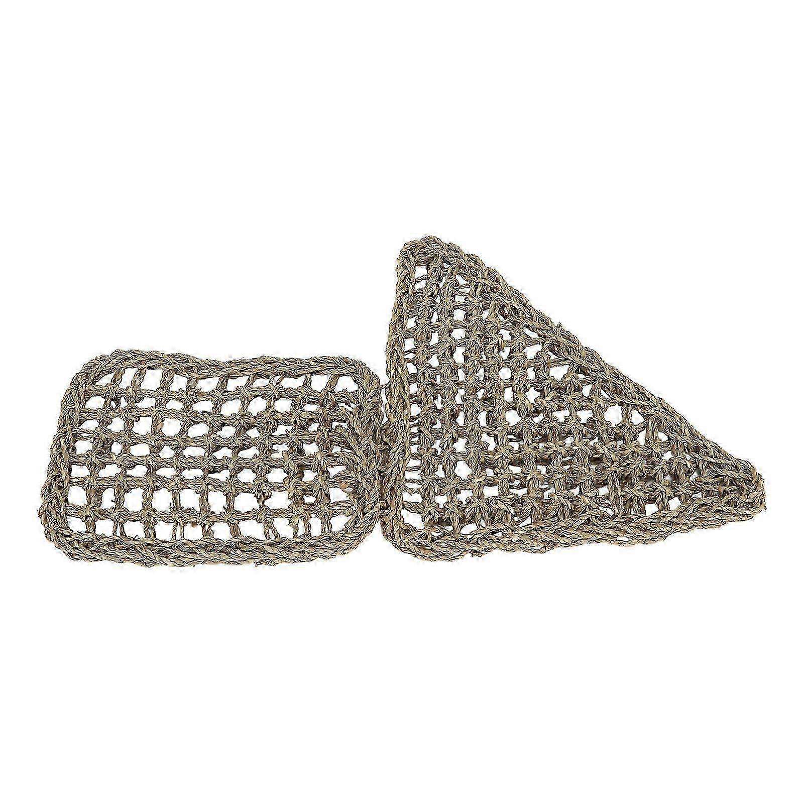 Reptile Hammock Lounger for Bearded Dragons and Lizards, Soft Grass Fiber Climbing Hammock for Geckos and Hermit Crabs