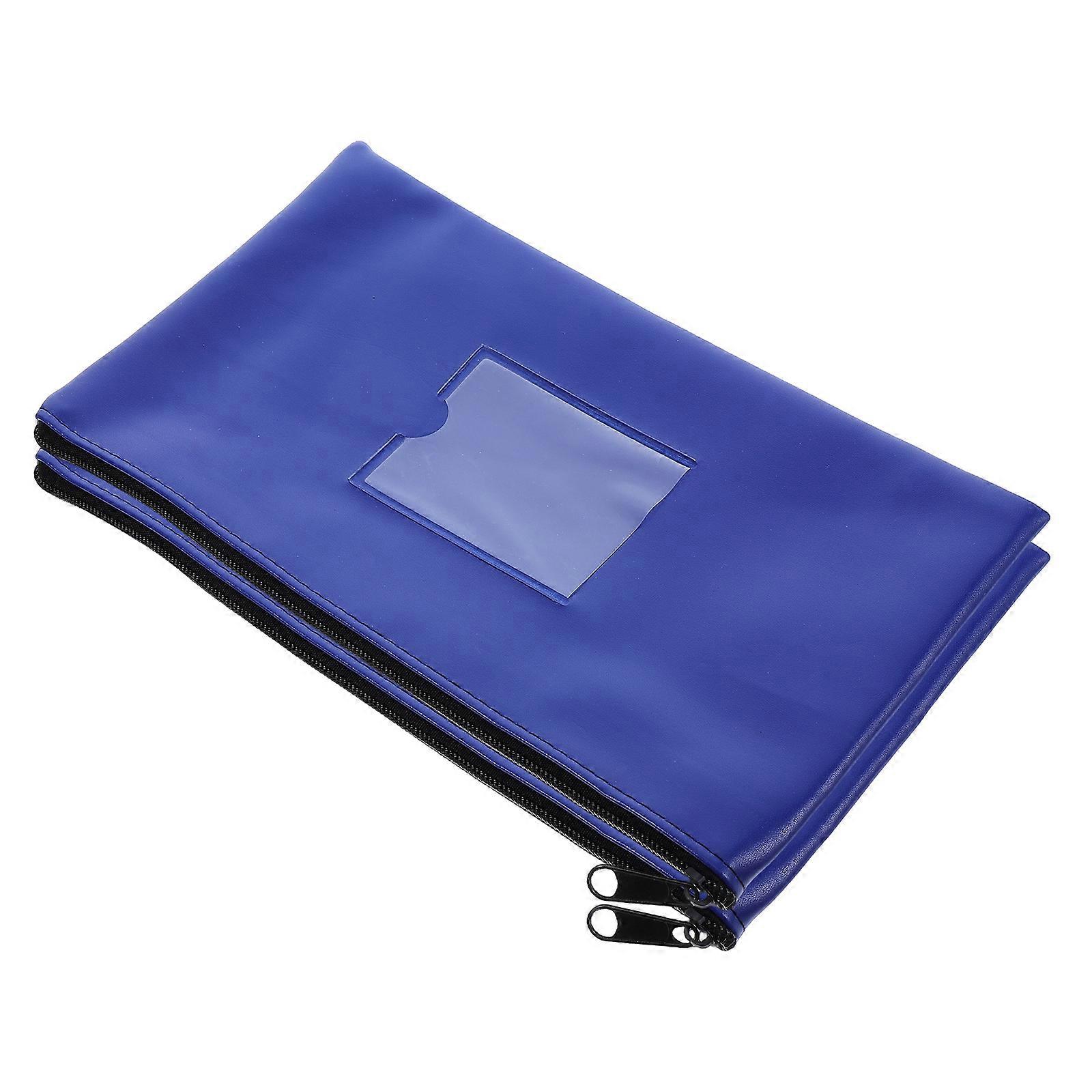 Receipt Pouch Rectangular Design for Men Women Personal Use Fake Secure Closure 2Pcs