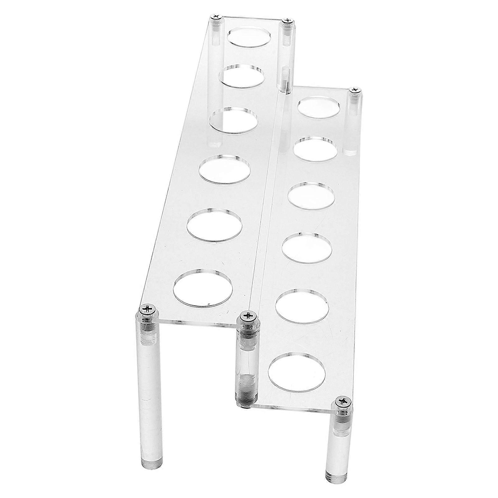 Ice Cream Cone Holder Acrylic Cone Stand for Storage 12-Holes Transparent Design