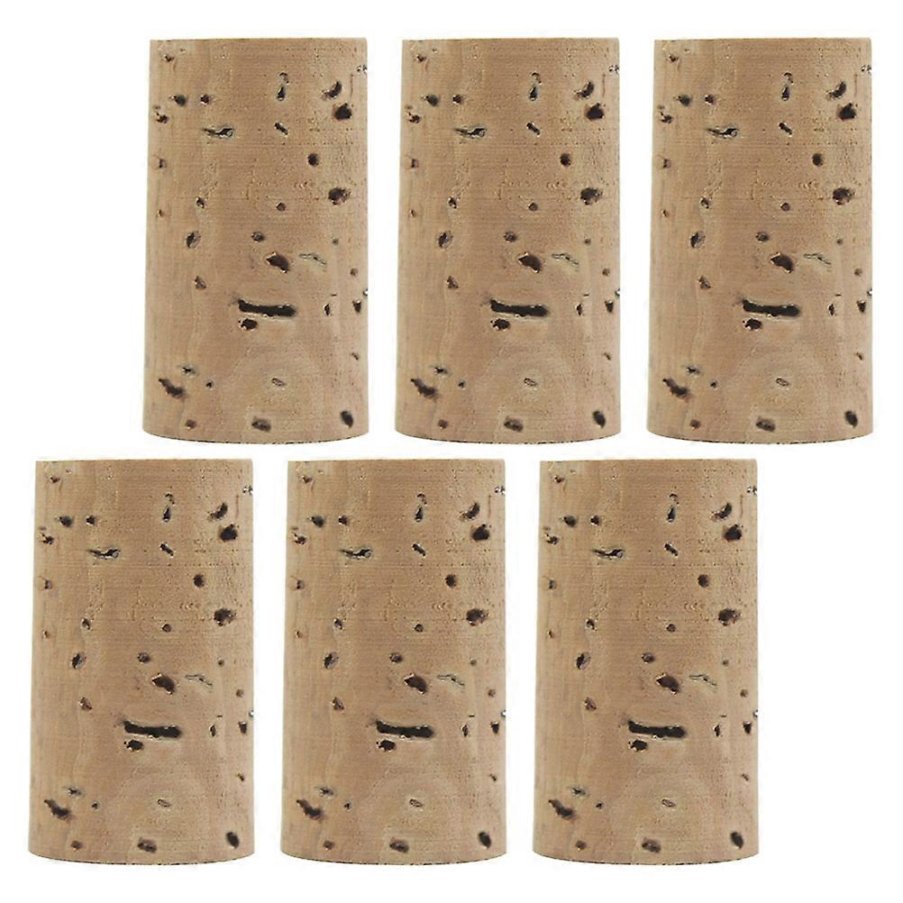 Flute Accessory Cork Plugs for Flute Use 6Pcs Khaki Cork Replacement