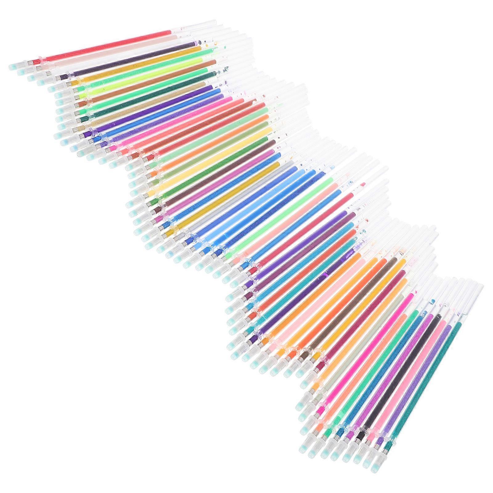 Assorted Color Gel Pen Refills for Writing Use 60Pcs Gel Ink Replacements