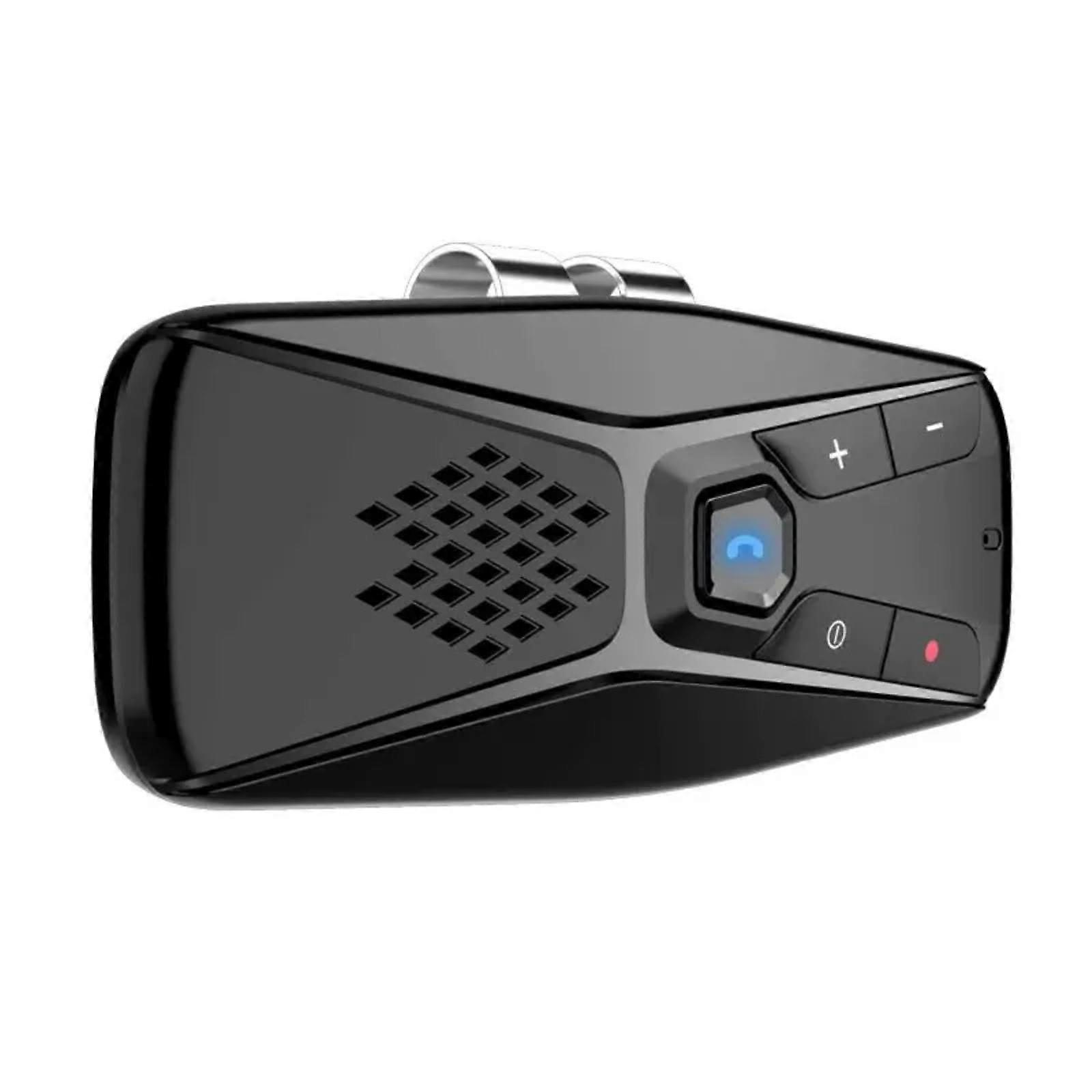 Bluetooth Car Speakerphone with Noise Reduction, Dual Phone Connectivity and Hands Voice Control