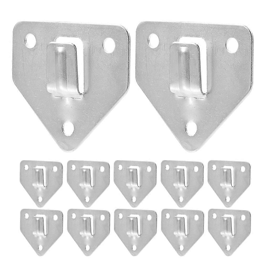 Silver Fire Extinguisher Mounting Bracket 15Pcs Iron Wall Hook