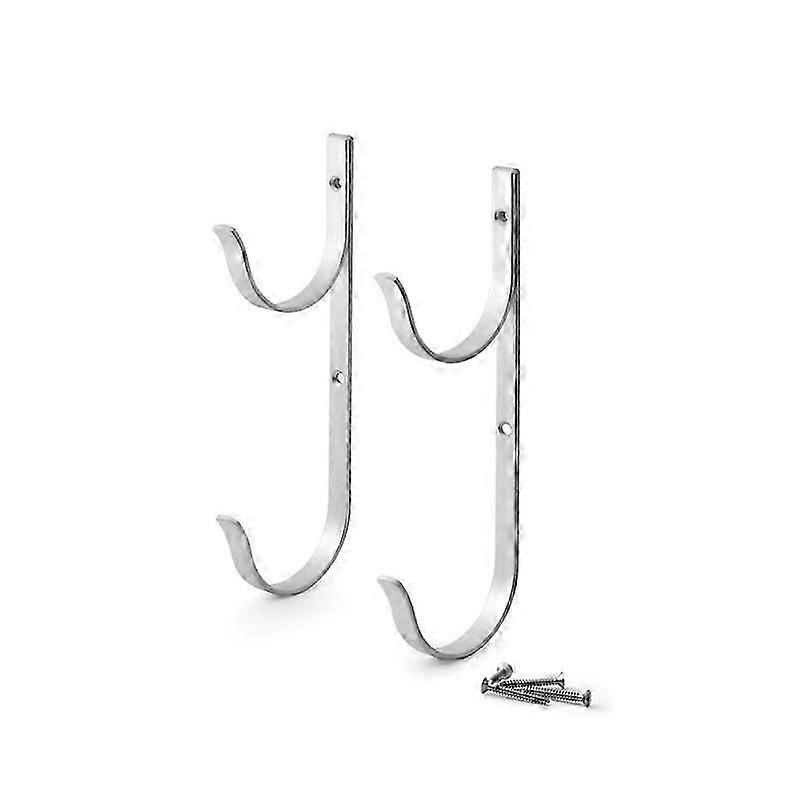 GU.B/bon Set of 2 pool post fixing hooks - Aluminum - For suitable pool posts.