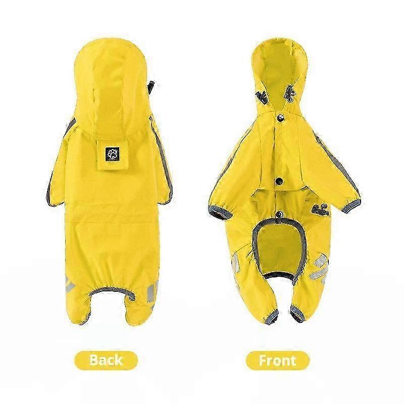 All-Weather Reflective Pet Raincoat with Full Leg Coverage, Waterproof Dog Coat