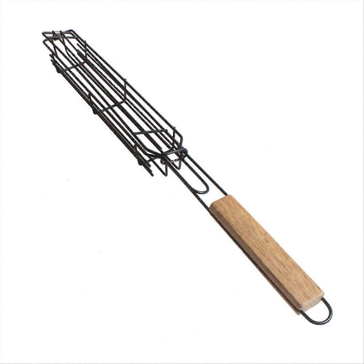 Grillkurv i rustfritt stål. Kabobkurv for grønnsaker