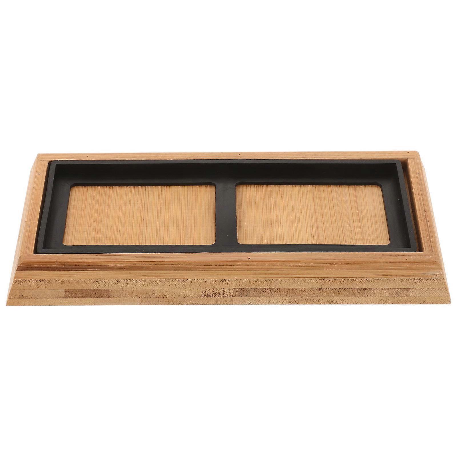 1 Set Sharpening Stone Holder Bamboo Whetstone Base Sharpening Stone Accessory