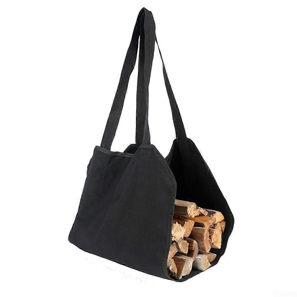 Firewood Carrier Heavy Duty Canvas Log Tote Bag with Large Capacity and Reinforced Handles for Wood Stove