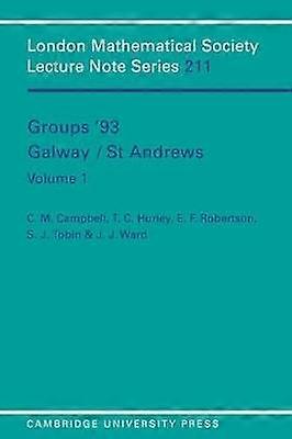 Groups '93 Galway/St Andrews: Volume 1