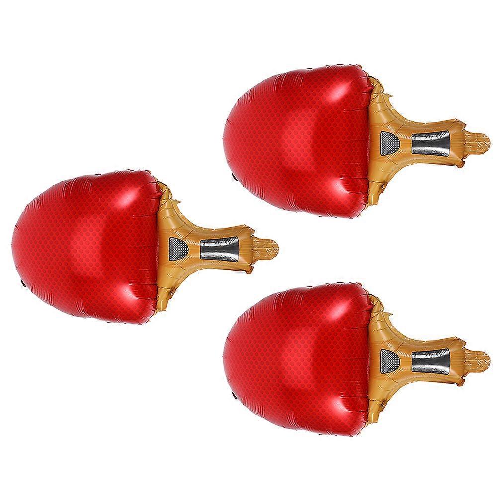 Table Tennis Racket Balloons for Party Decoration Inflatable 3Pcs