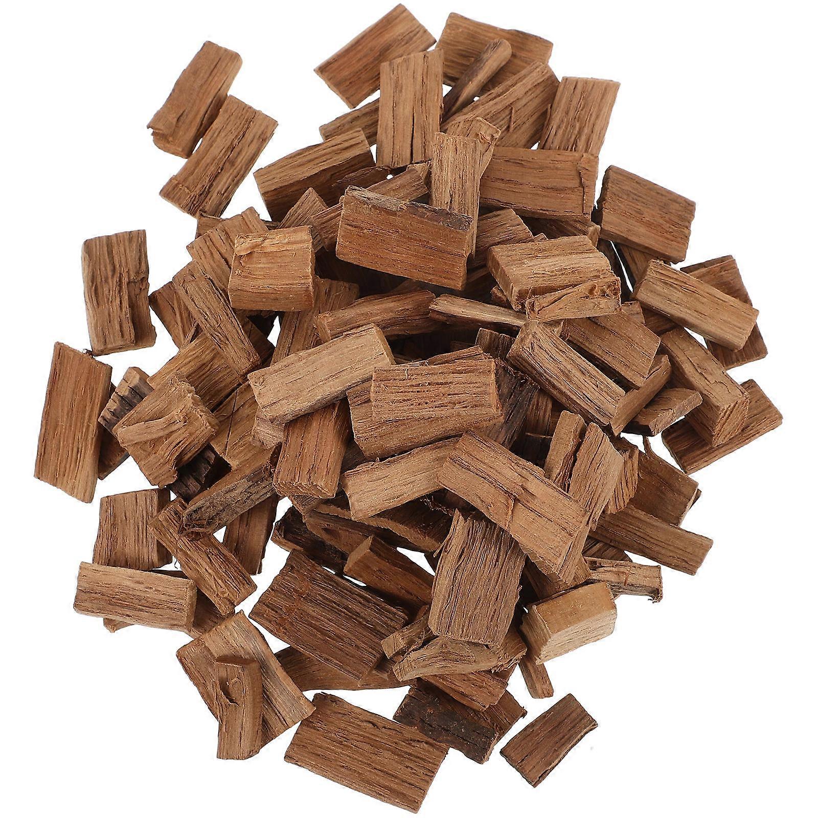 Light Brown Oak Chips for Wine Brewing with 1Pack for Whiskey Aging