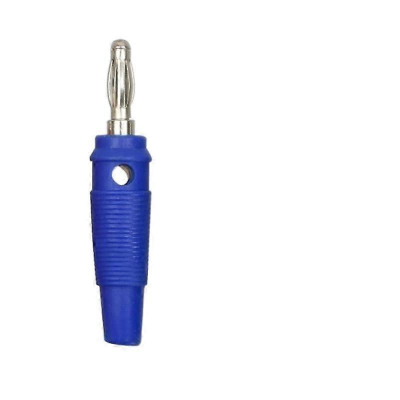 5PCS 4mm Stackable Banana Plug Connectors for Speaker Wire, Solderless, Red Black Blue Grey