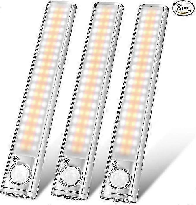 80-led Usb Rechargeable Under Cabinet Light - Motion Sensor Dimmable