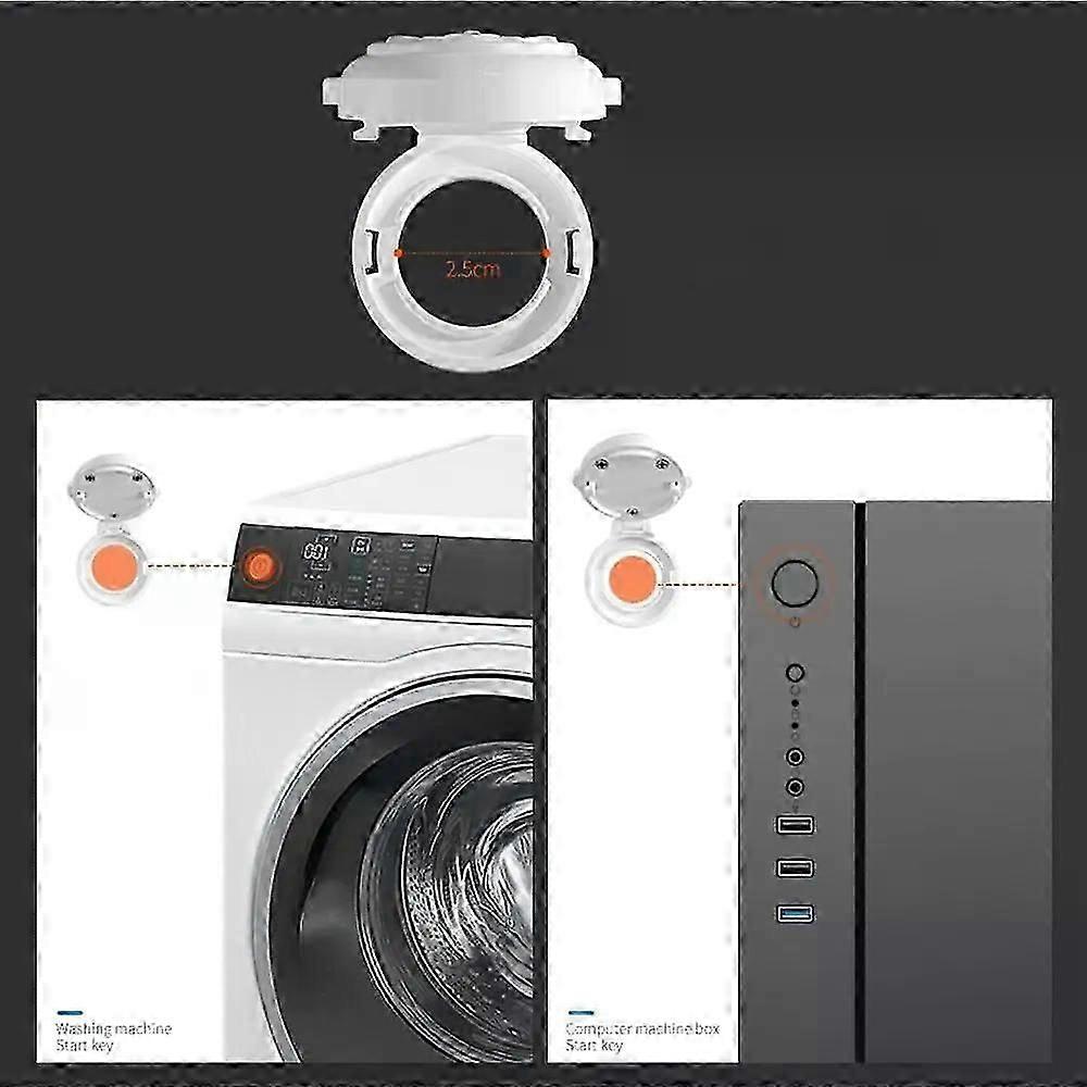 2pcs/set Child Cute Bear Safety Lock Kids Multi-function Safety Electric Switch Button Protection Anti Touch Button Protector