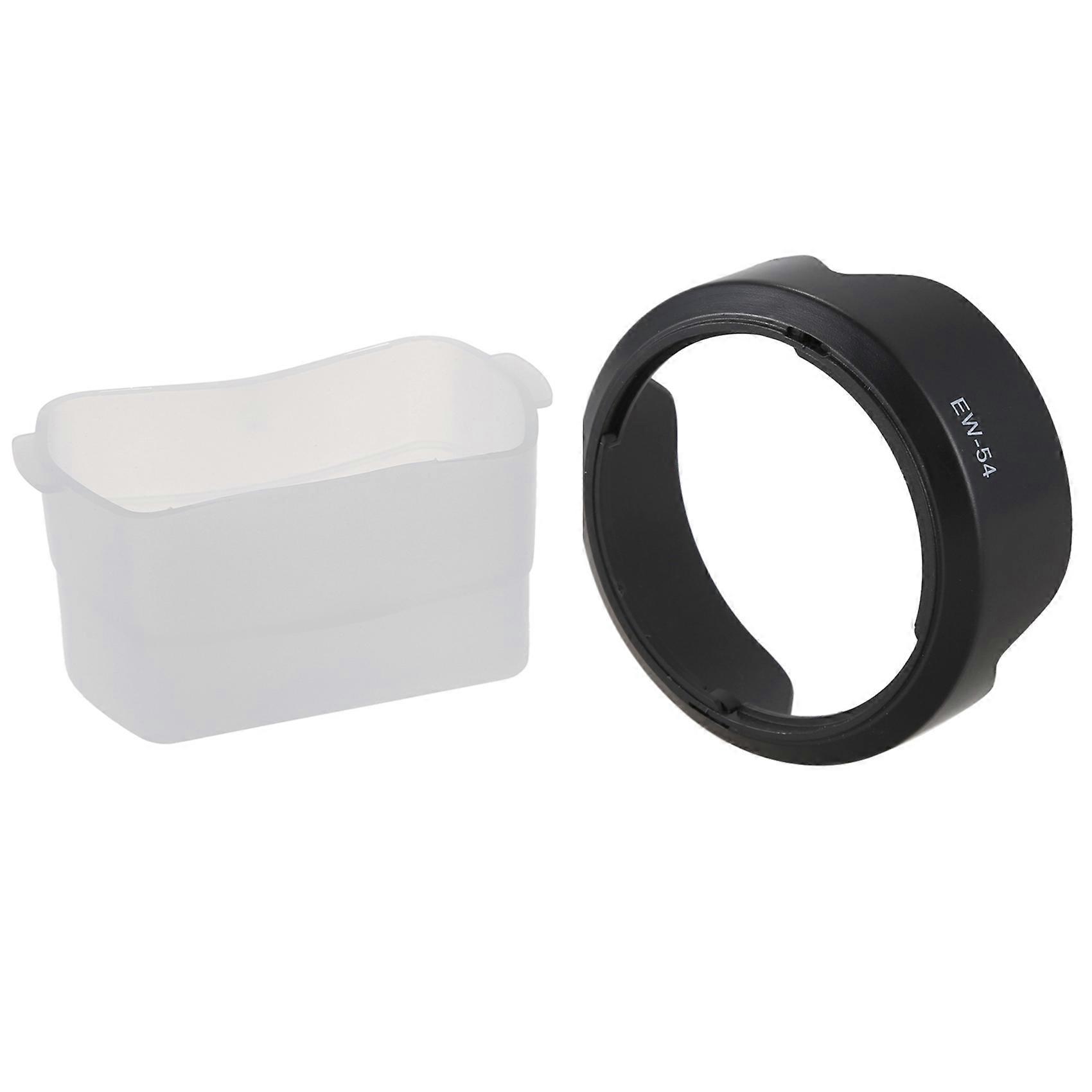 Flash Diffuser Softbox for Speedlite YN-568 EX Flash Diffuser & EW-54 Camera Lens Hood for Canon EOS M EF-M 18-55mm