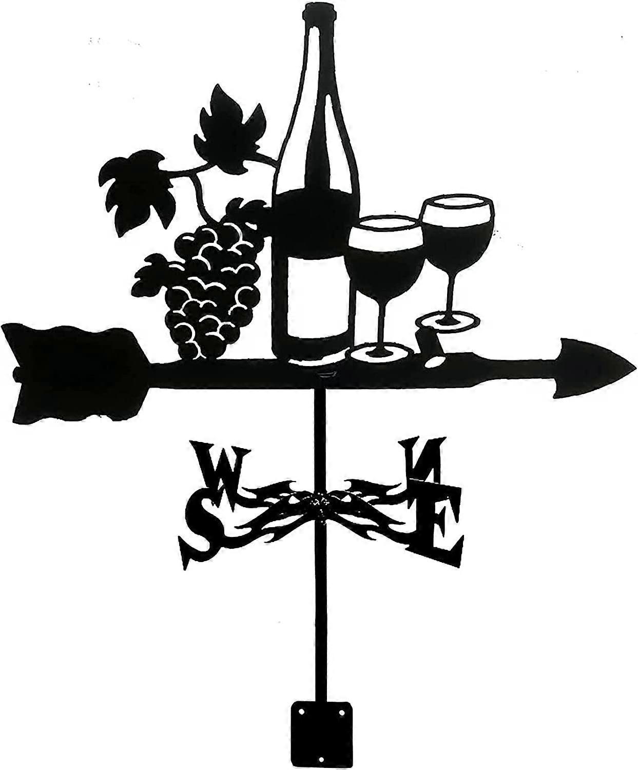 Stainless Steel Weather Vane with RustResistant Coating, Decorative Farm Scene Wind Direction Indicator