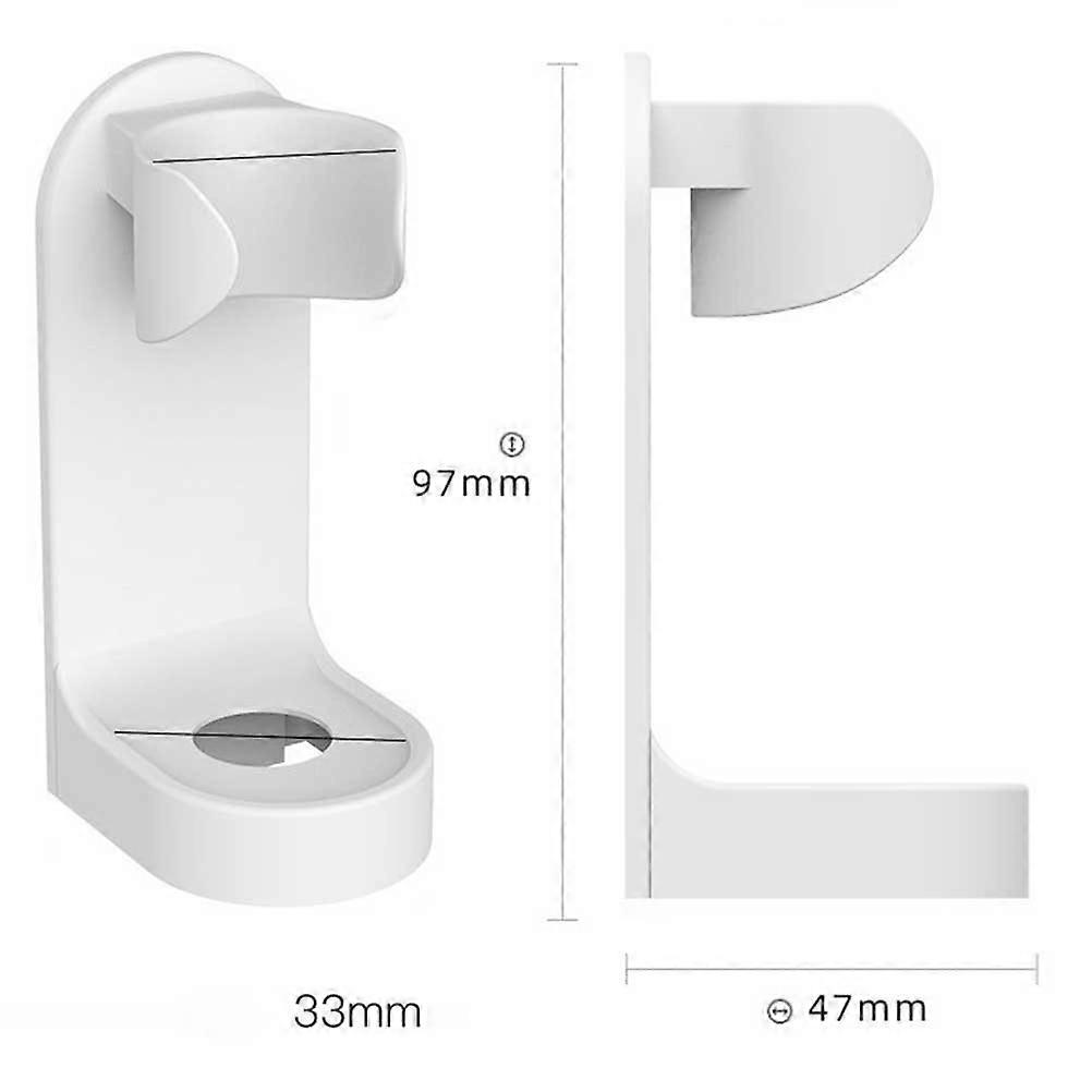 Wall-Mounted Rack Electric Toothbrush for Storage Use 3Pcs White