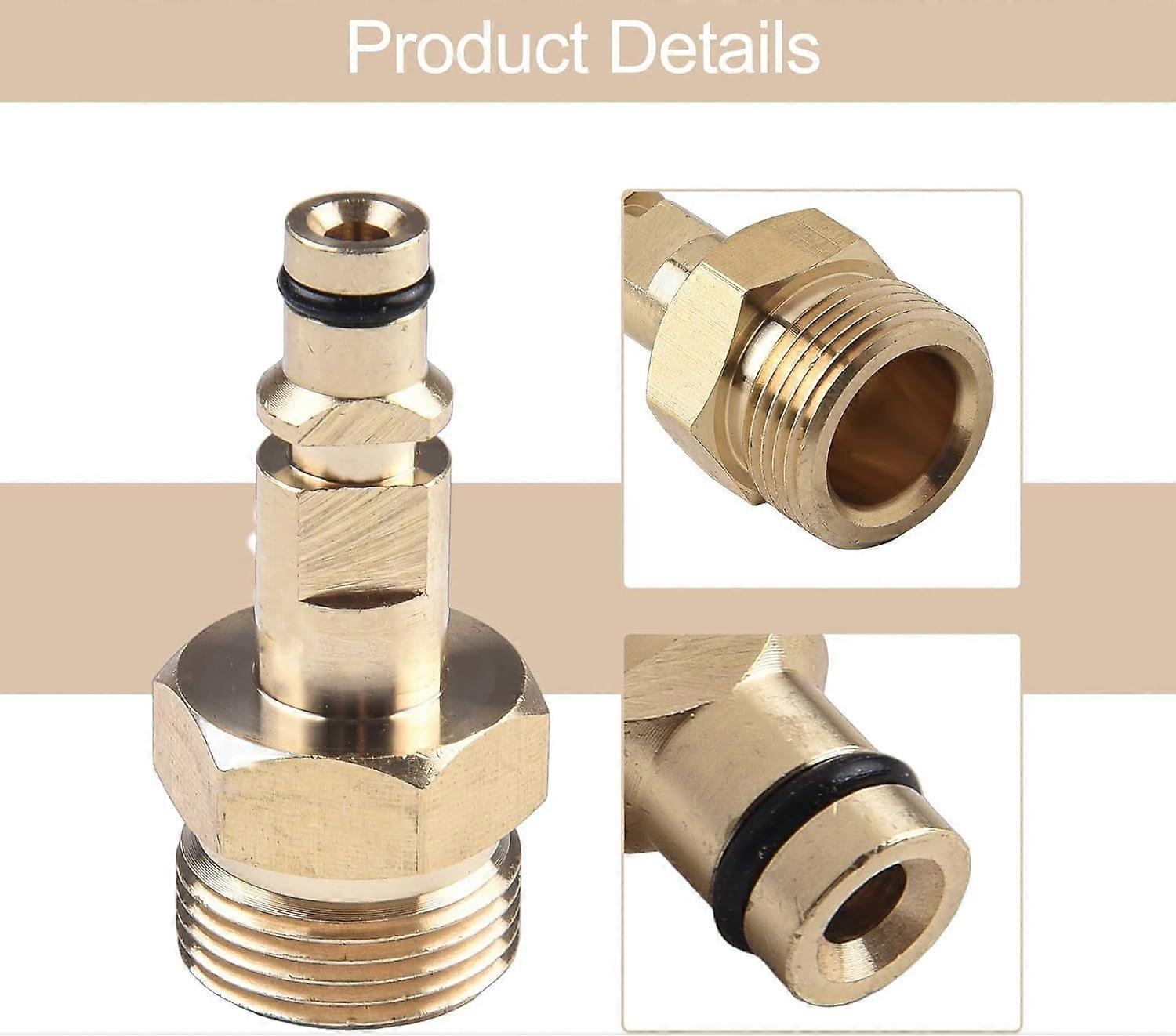 Brass M22 Pressure Washer Quick Connect Adapter Leak Hose Coupling Durable KSeries