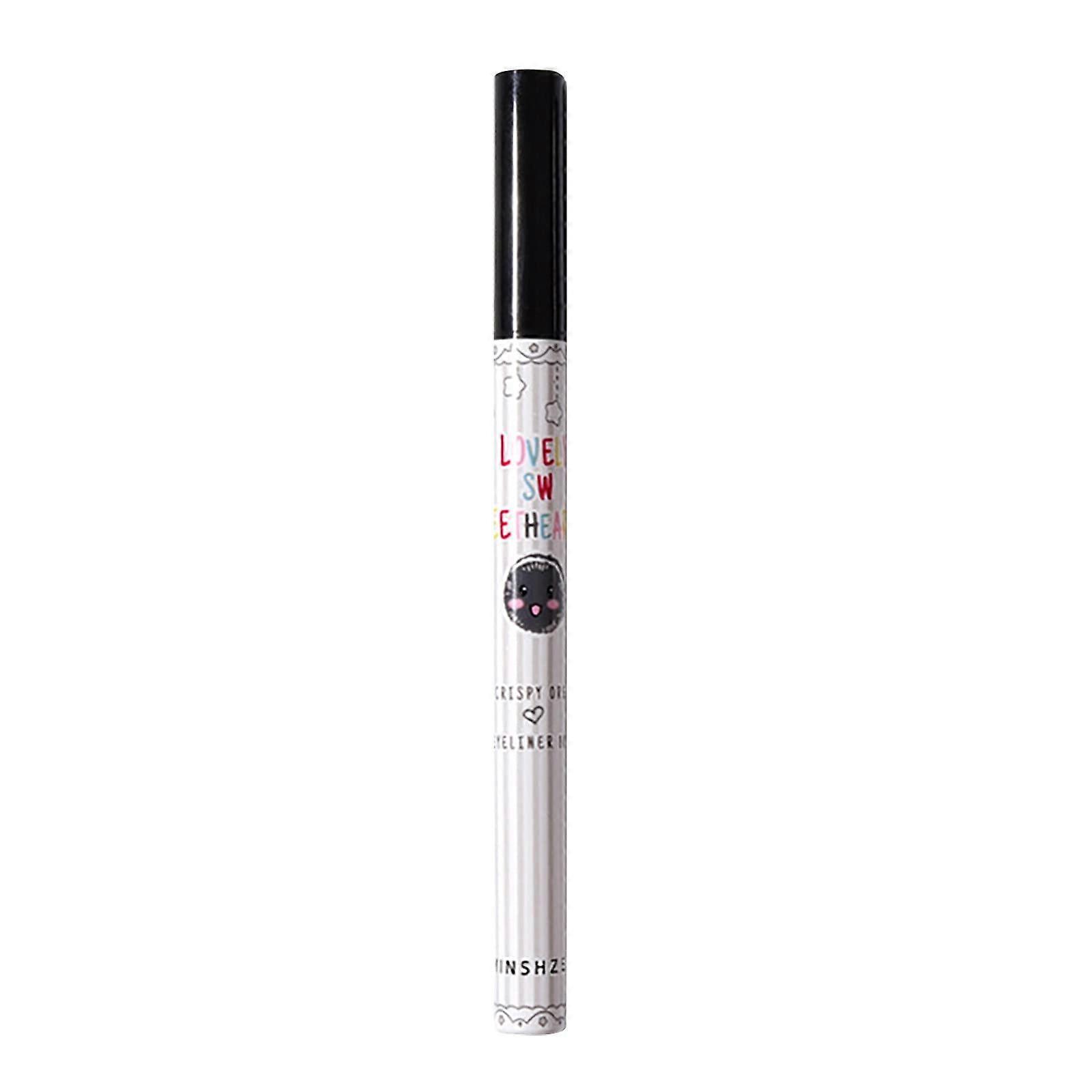 Black Waterproof Liquid Eyeliner Pen Sweatproof Long Lasting Fine Tip for Precise Eye Makeup