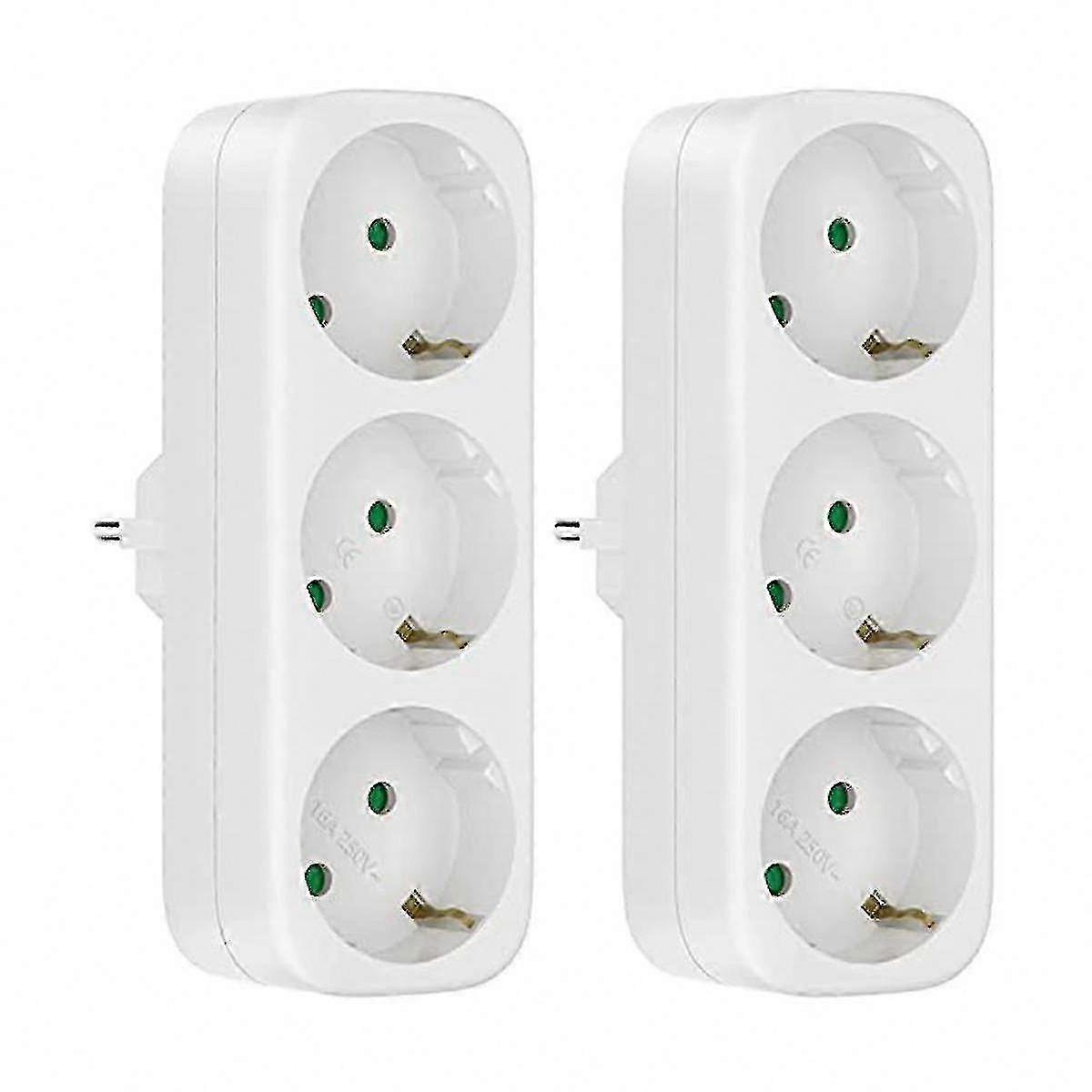 Multi Socket Without Cable, 250V/16A EU Plug Adapter, Portable Power Strip, 3680W Converter Socket