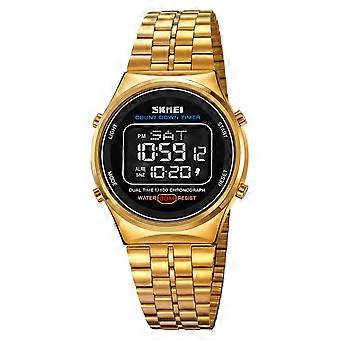 SKMEI 1882 Electronic Watch Stainless Steel Strap Multifunction Wristwatch