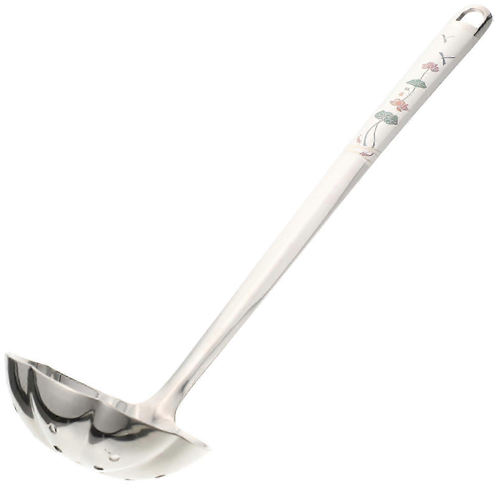 Serving Large Spoon Reusable Silver Stainless Steel Spoon 4Pcs for Kitchen