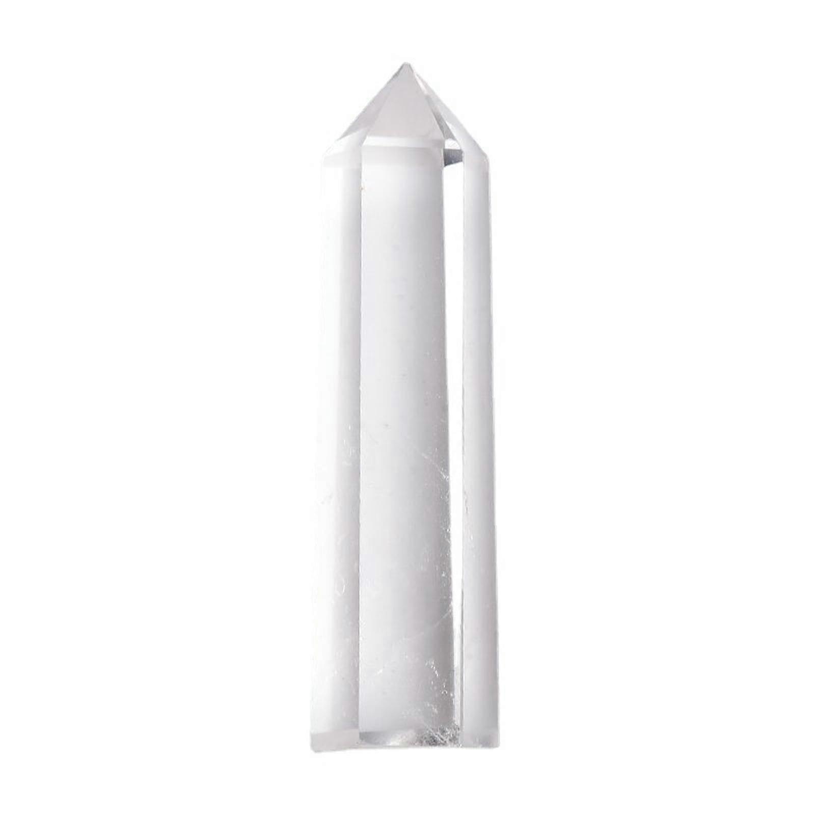 White Crystal Hexagonal Column 78cm Single Pointed Healing Stone for Jewelry and Decor