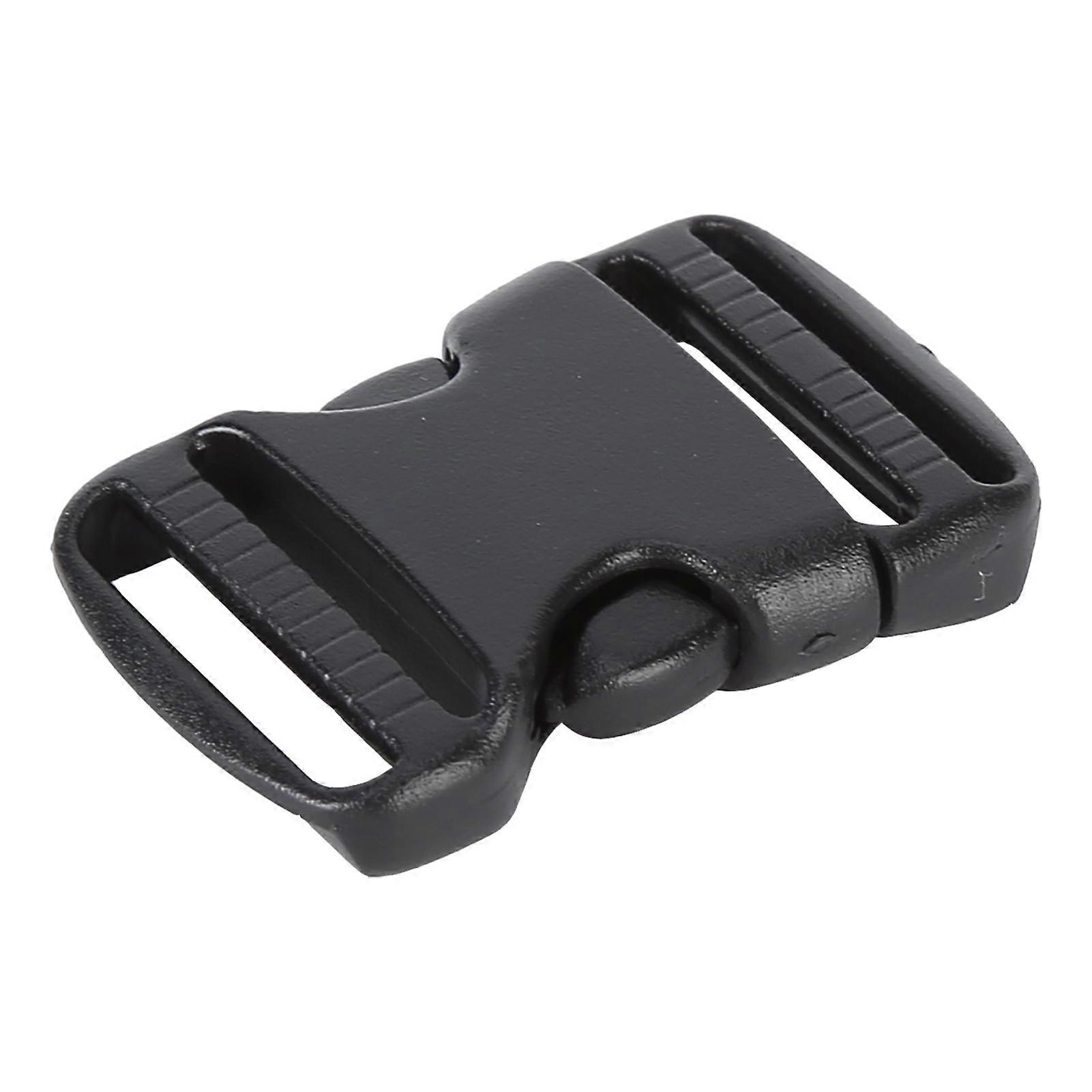 5Pcs Quick Release Buckle Plastic Dual Adjustable Strap Buckles Replacement  Craft for Backpack BlackFor 20mm Width Strap