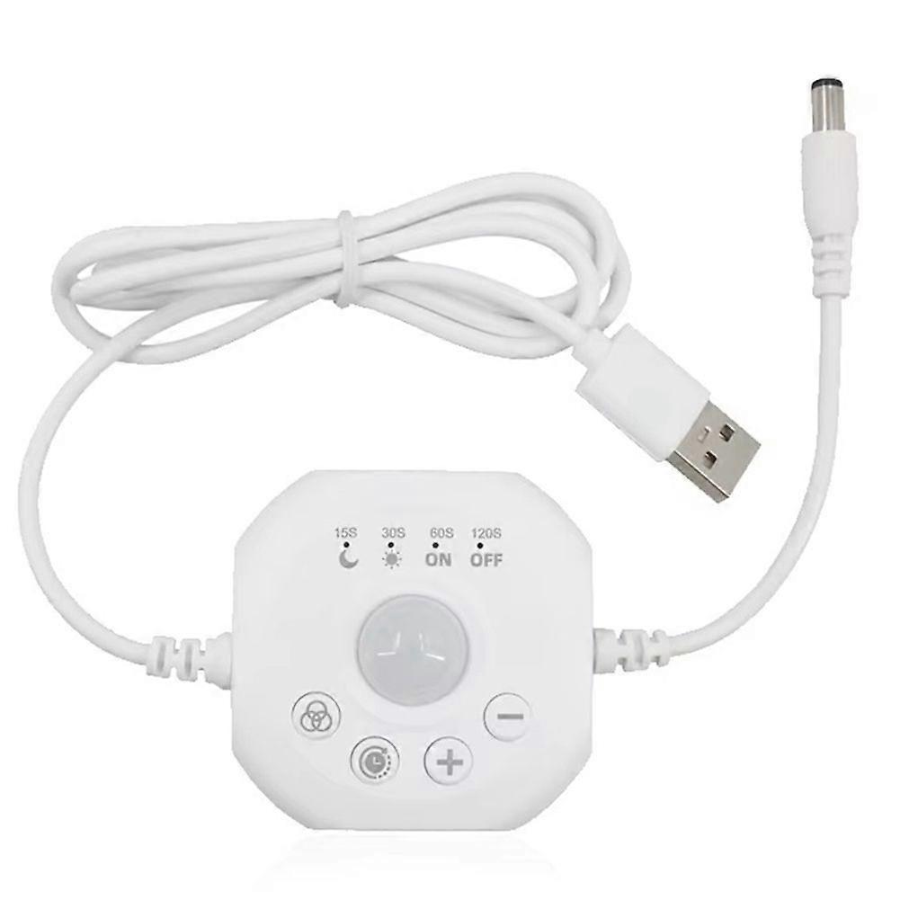 DC5-24V PIR Motion Sensor Light Switch LED Strip Controller Monochrome Dimmer USB Timer Automatic Movement Detector