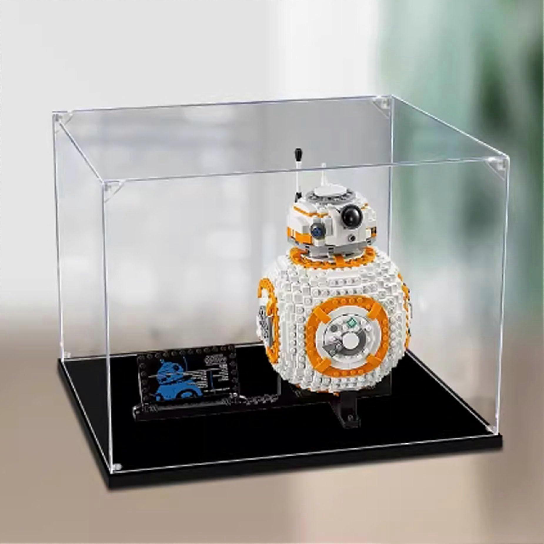 Acrylic Display Case for  75187 Robots, Dustproof Clear Showcase, ScratchResistant Panels 30x20x30cm
