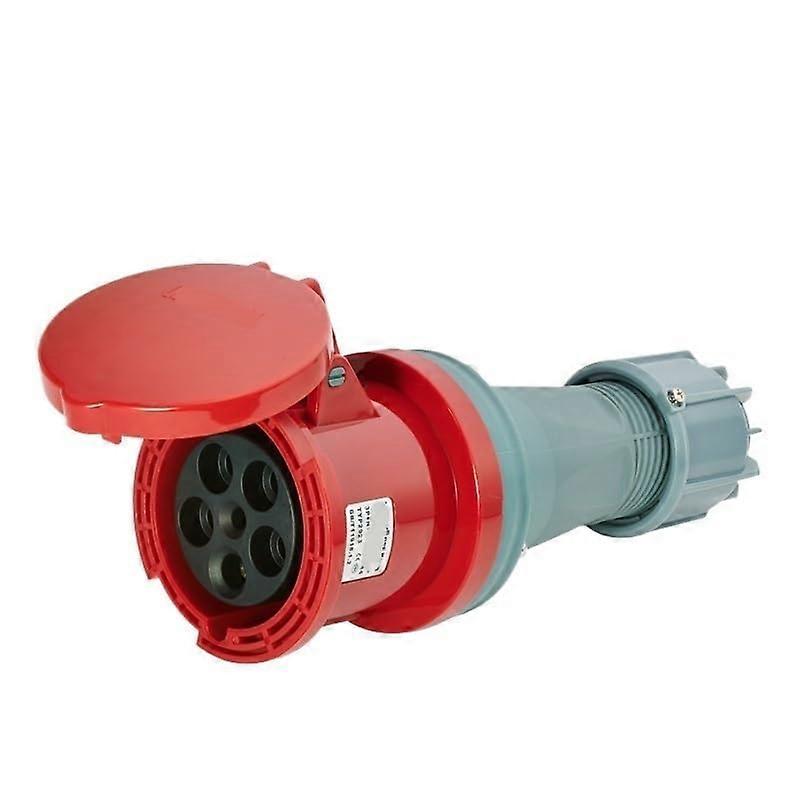 63A 5 Pin Industrial Plug with  Current Capacity, Waterproof 5 Core Aviation Connector
