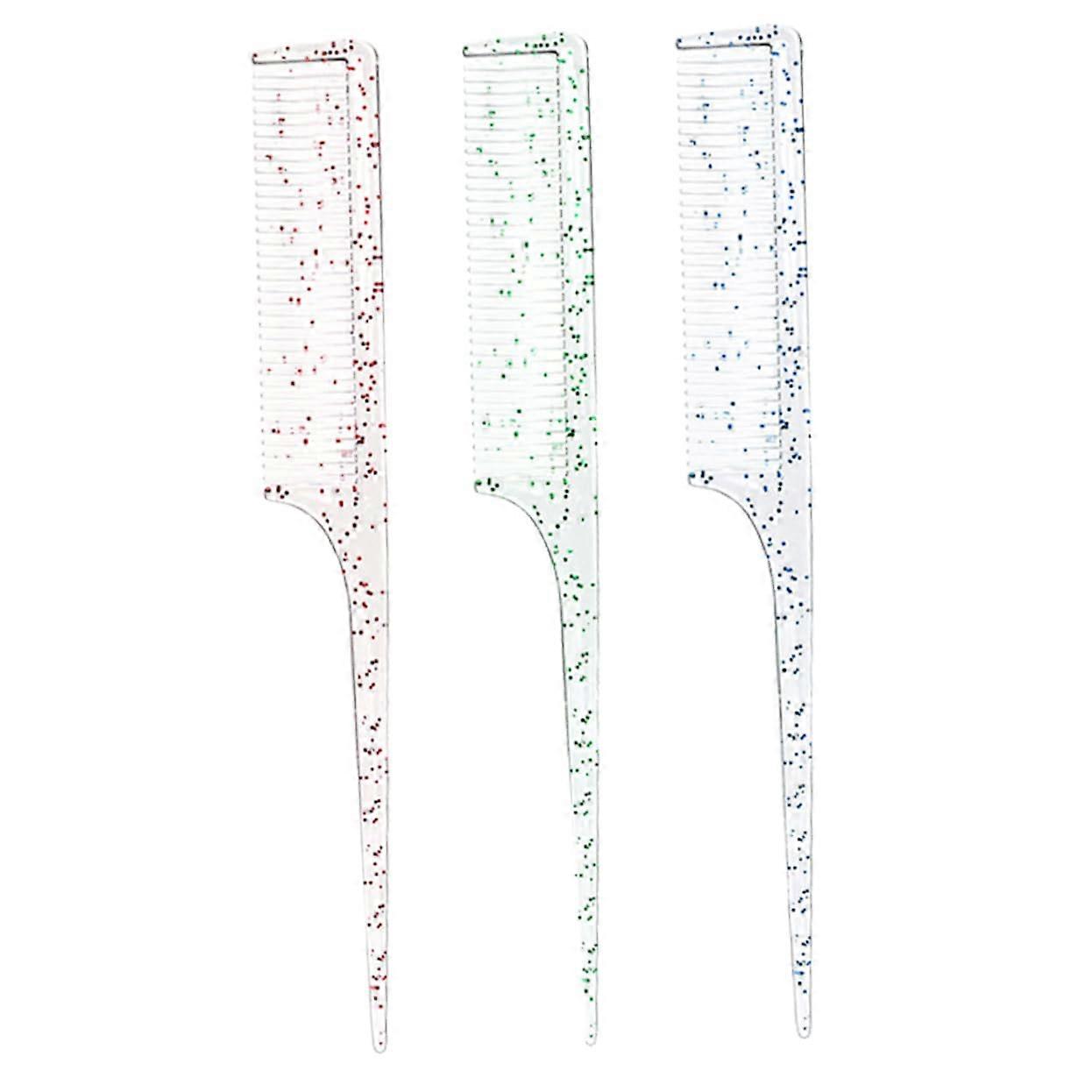 Tail Comb Set for Precise Hair Sectioning and Smooth Braid Styling, 3pcs for Salon and Home Use