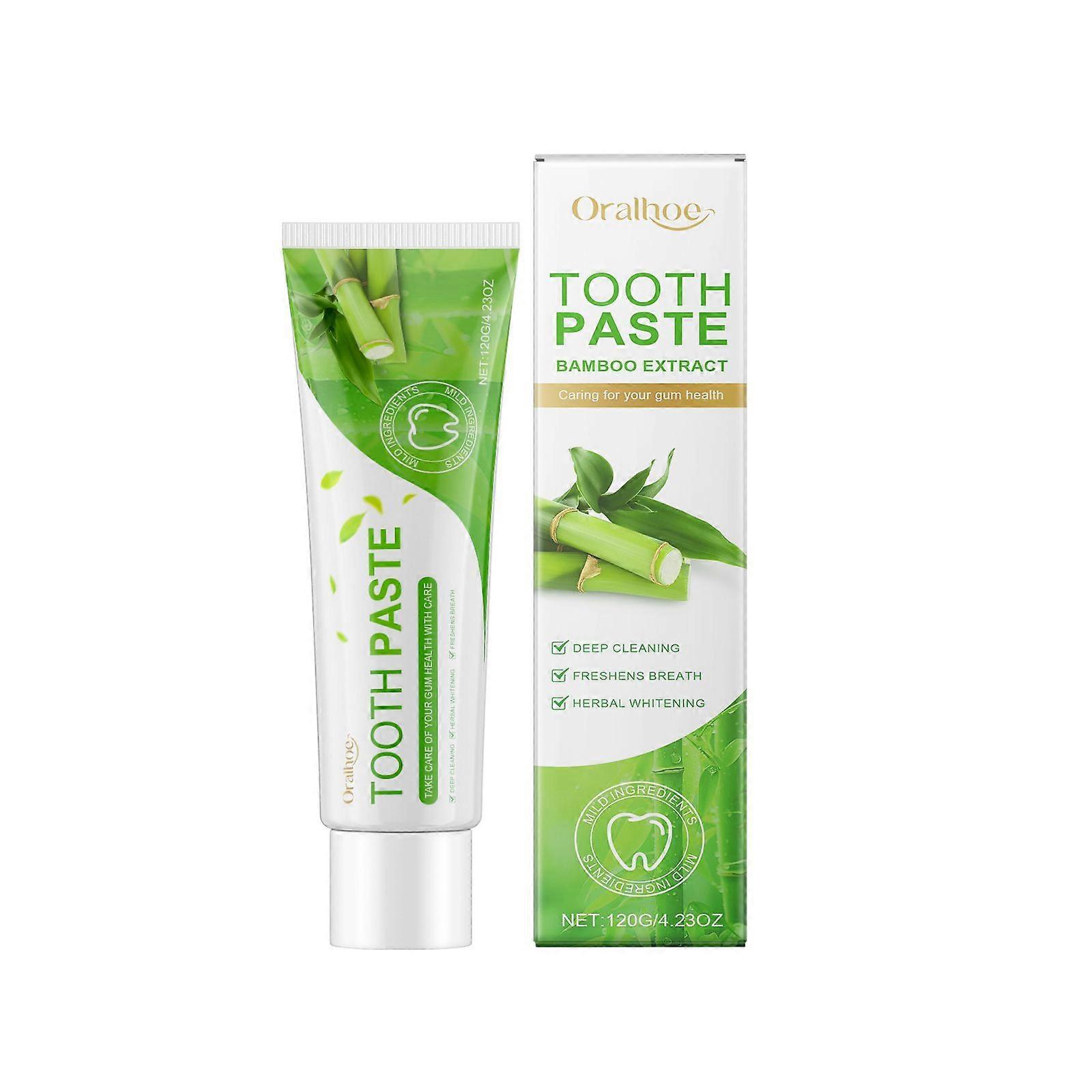 Bamboo Brightening Toothpaste Is Carefully Formulated With Bamboo Extract