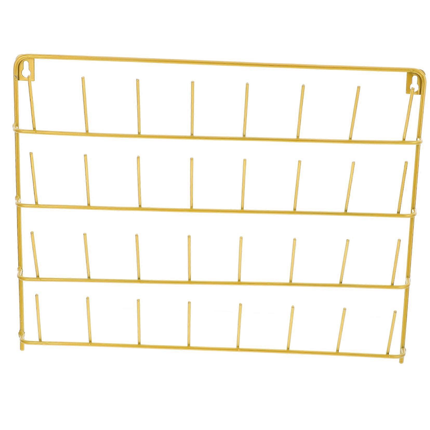 Wall Mounted Thread Rack Sewing Organizer SpaceSaving Holder for Craft Room Tangle Storage